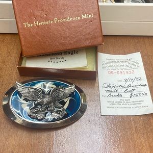 Historic providence mint American eagle belt buckle